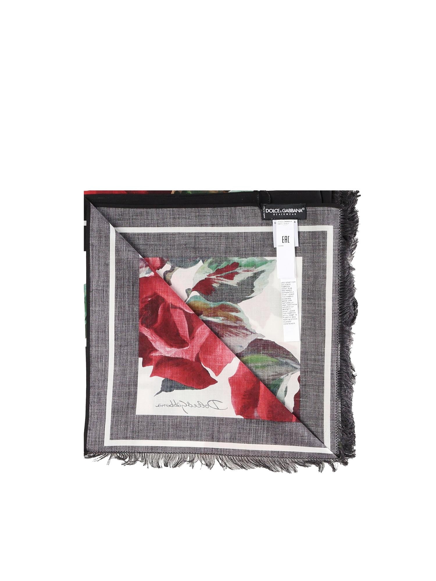Pareo stampa floreale<BR/> O4A01J ON05JHY5KQ DOLCE & GABBANA 