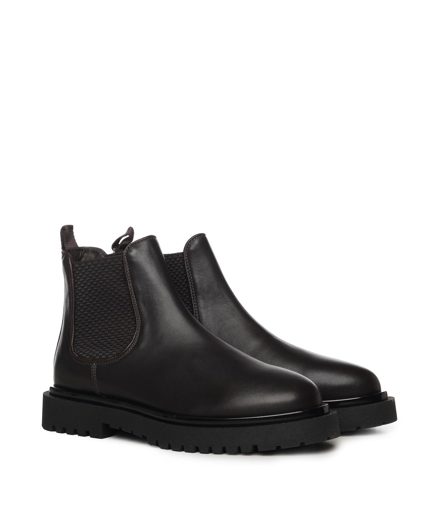 Stivaletti Chelsea in pelle 23075 MORO ANTICA CUOIERIA 