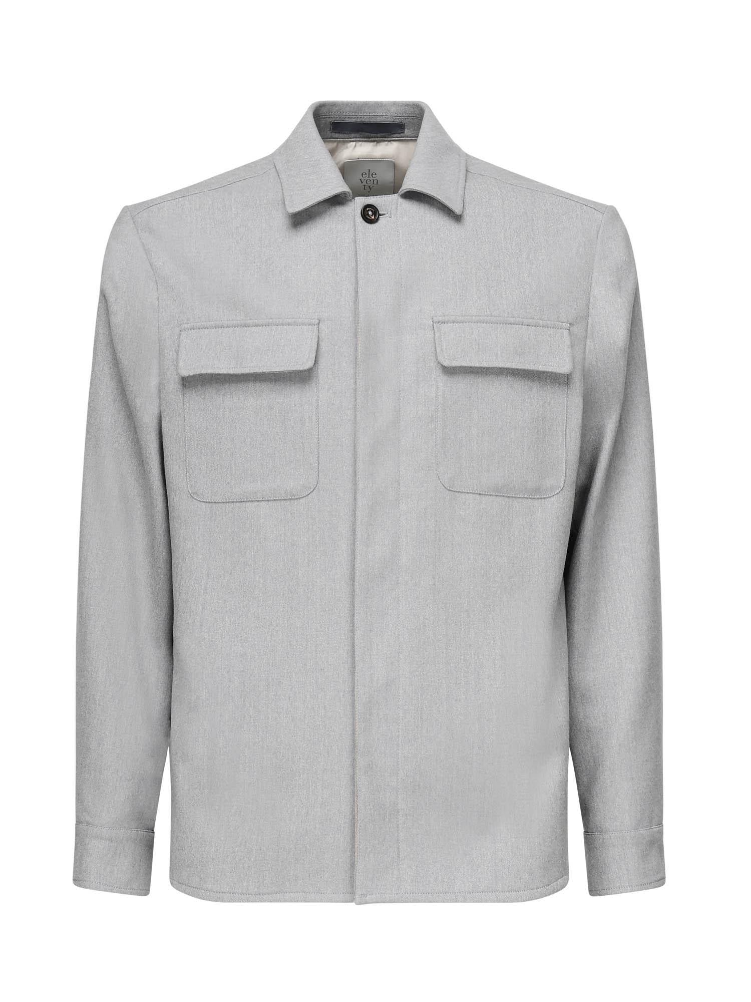 Overshirt in misto lana L70GIAJ17TES0L065 08 ELEVENTY 