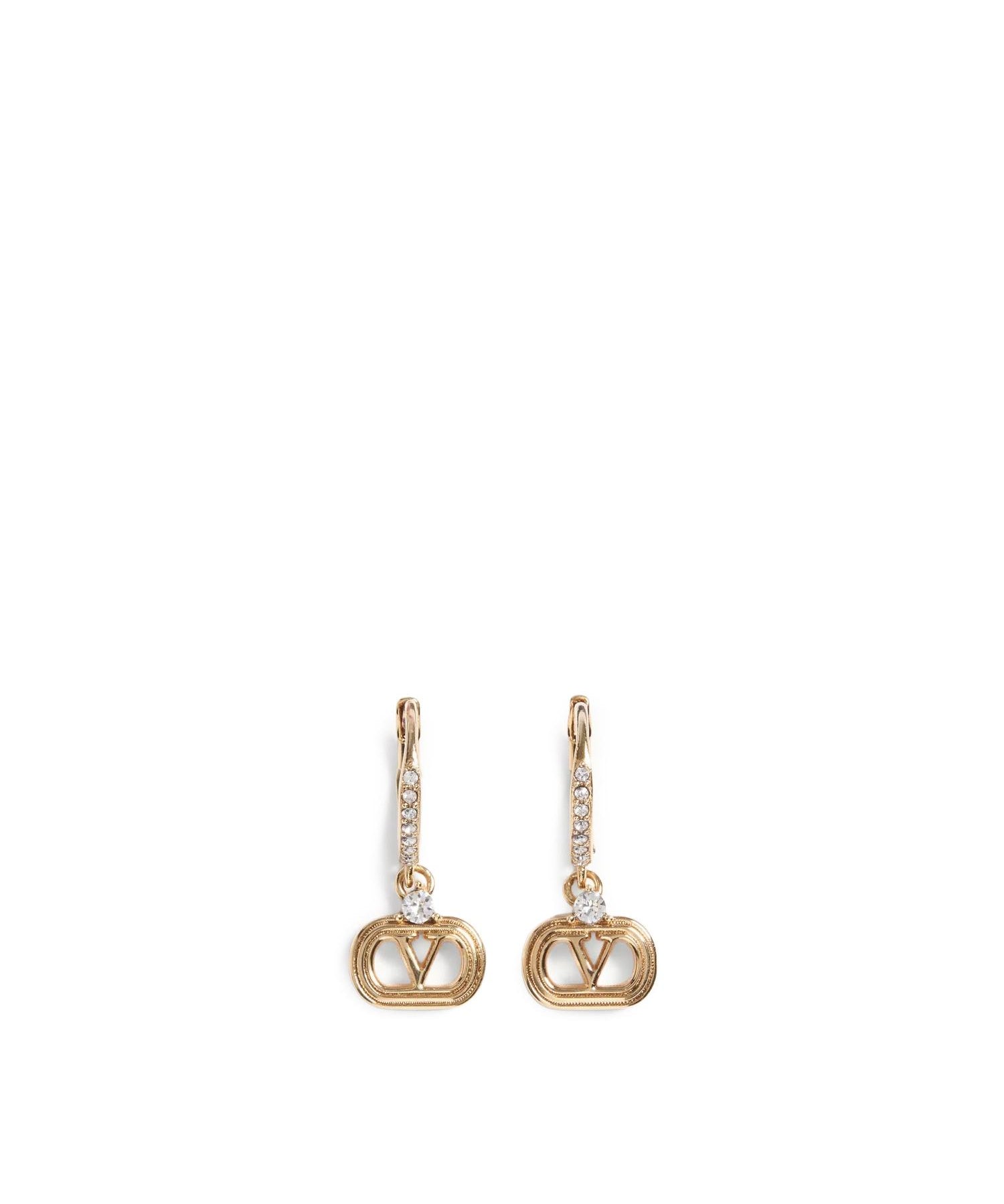 Orecchini Ovalette in metallo e cristalli Swarovski® 7W2J0AI3 YCW9MN VALENTINO GARAVANI 