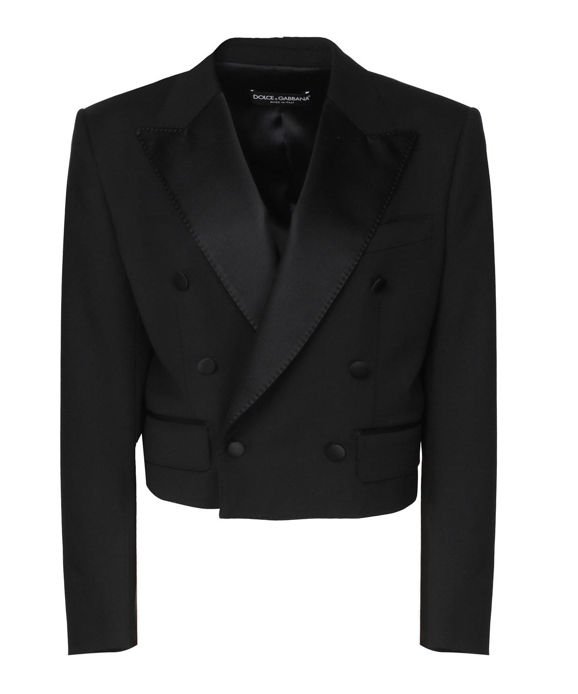 Giacca corta doppiopetto tuxedo F29MCT FUBE7N0000 DOLCE & GABBANA 