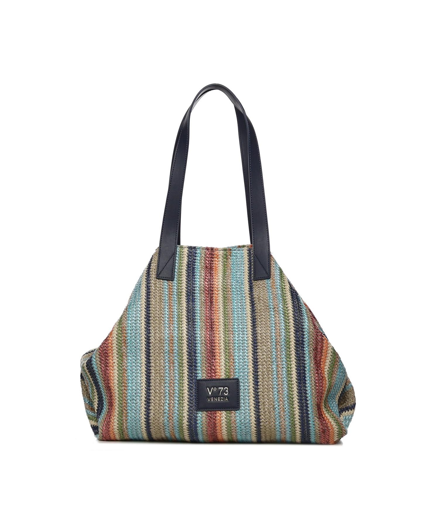 Borsa a spalla con logo 73BS9N701P KARINABLU/MULTICOLOR V° 73 