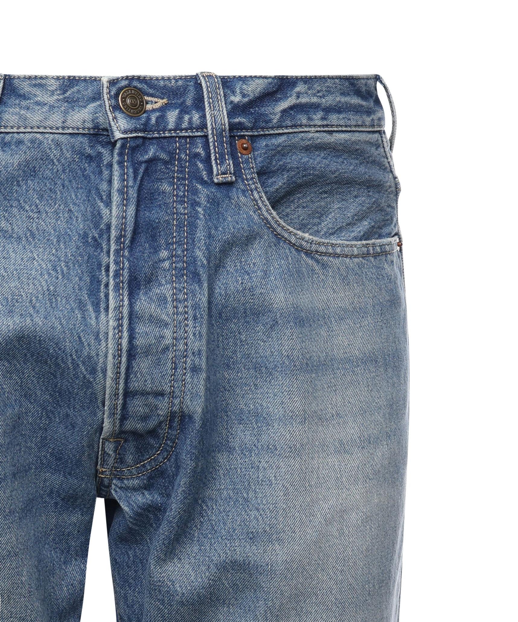 Jeans dritti in denim di cotone 6V3DE04C AA6558 VALENTINO GARAVANI 