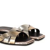 Sandali piatti Miryam<BR/> MIRYAM PLATINO GIULIANO GALIANO 