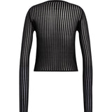Maglia serafino in maglia lurex DT464 M01044D999 DONDUP 