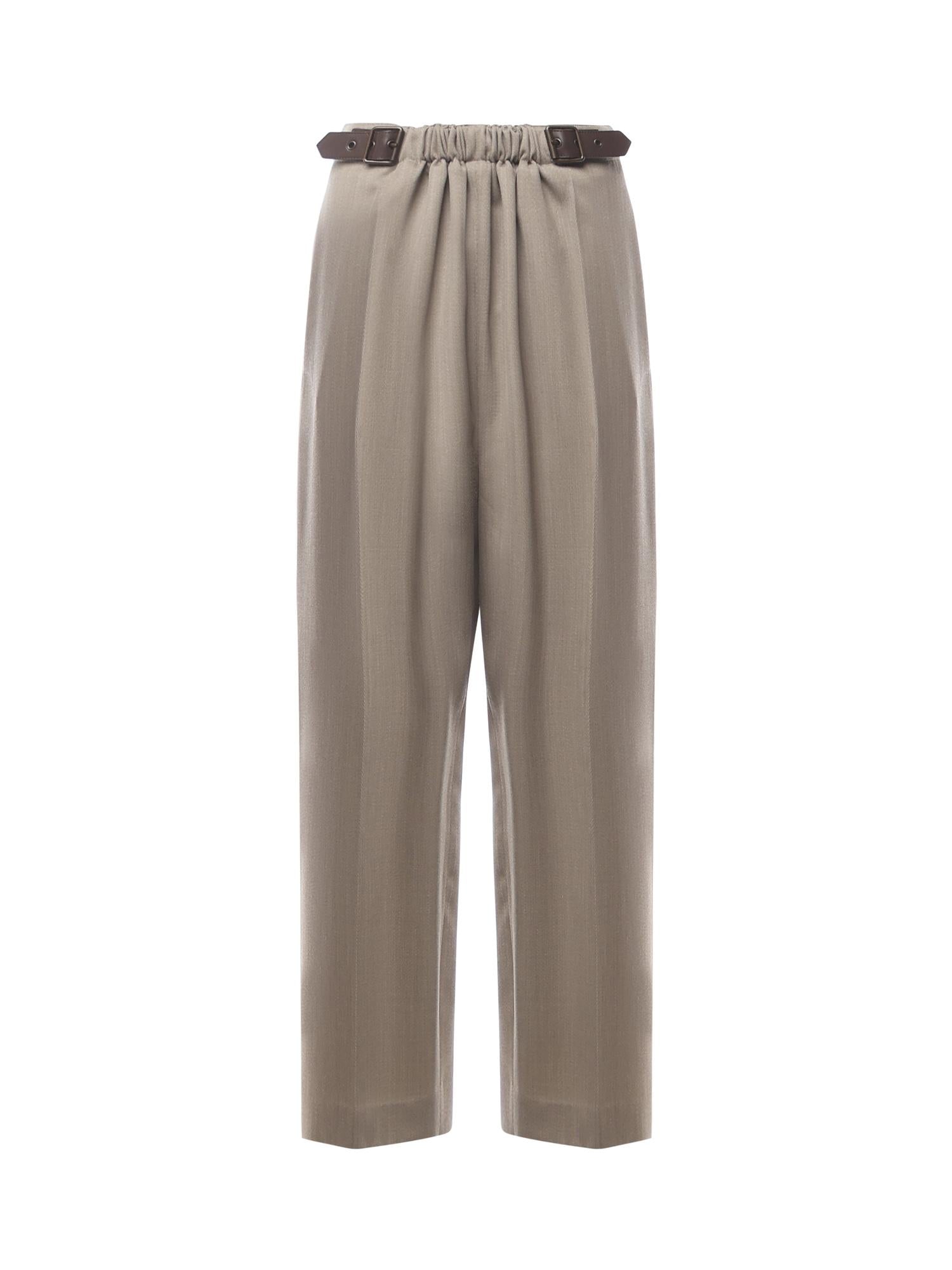 Pantaloni con cintura in lana S540Y04XM8 8586 LOEWE 