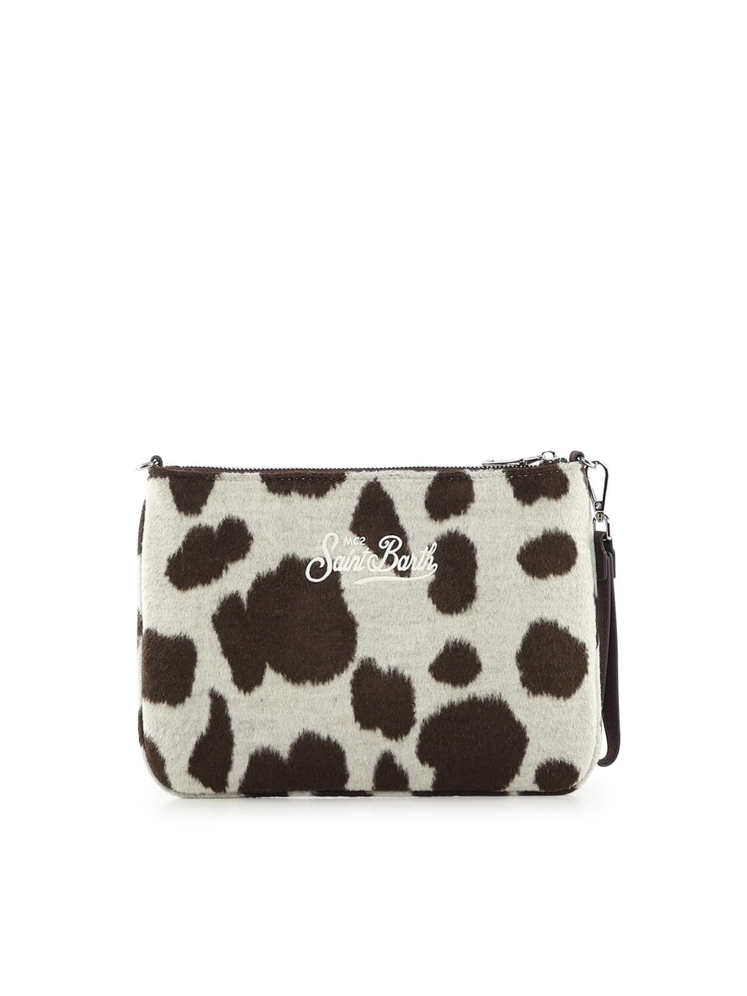 Pochette in misto lana con logo PAR0025 01434I MC2 SAINT BARTH 