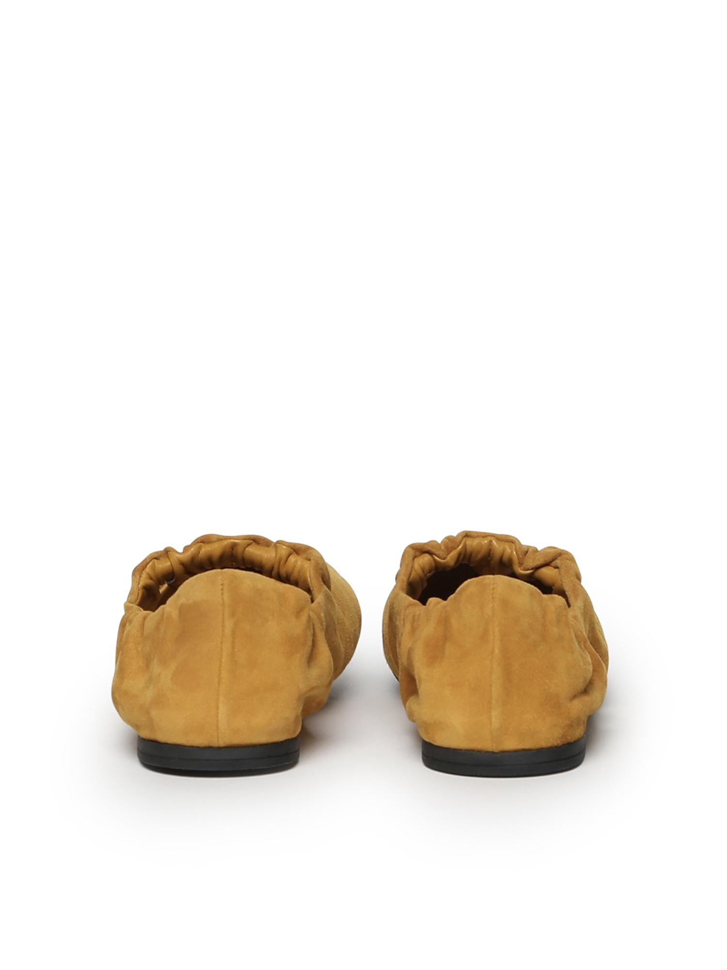 Ballerine Ruches in camoscio 5F340E 008F0R55 MIU MIU 