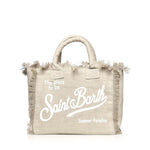 Borsa Vanity in lino con logo VANI022 01139L MC2 SAINT BARTH 