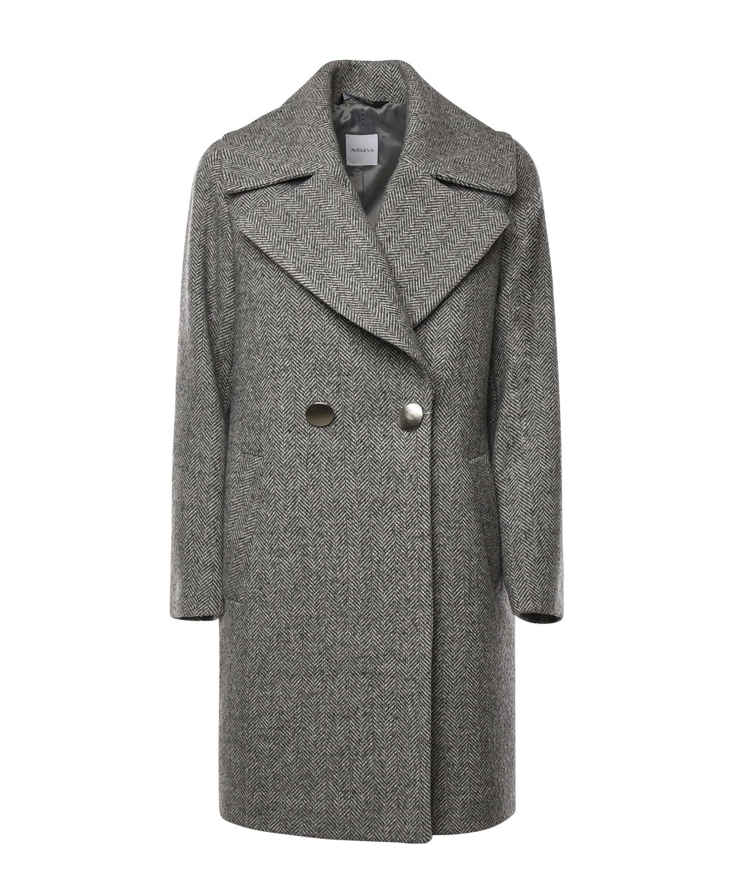 Cappotto Pesca in lana e cashmere 26AL203 GRIGIO ALISHEVA 