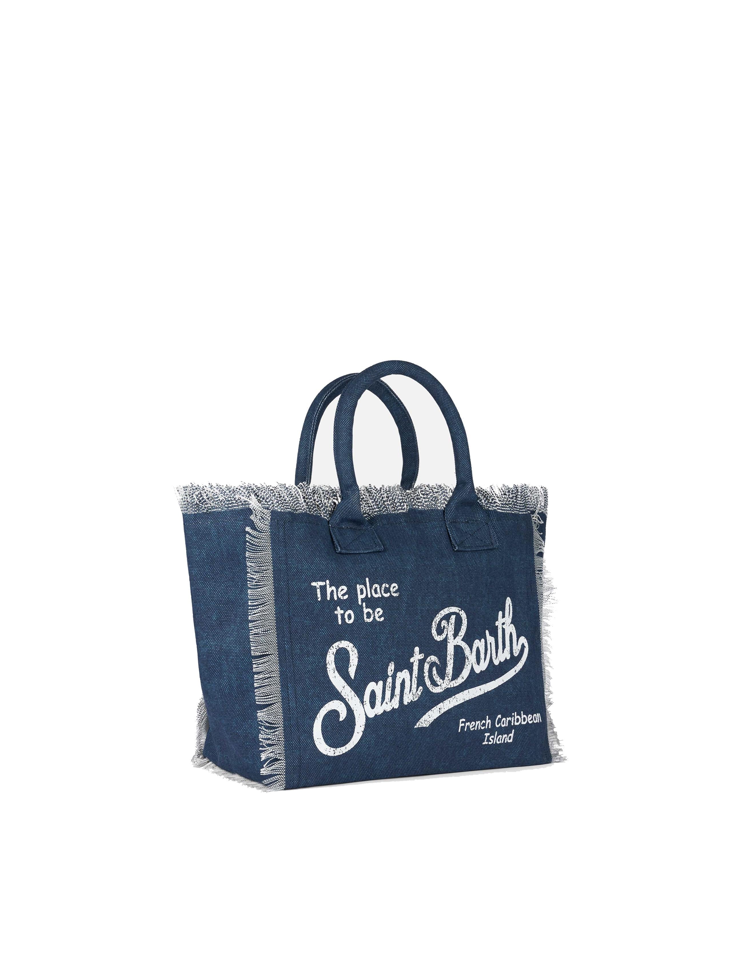 Borsa a mano Vanity in canvas di cotone VAMI001 03274H MC2 SAINT BARTH 