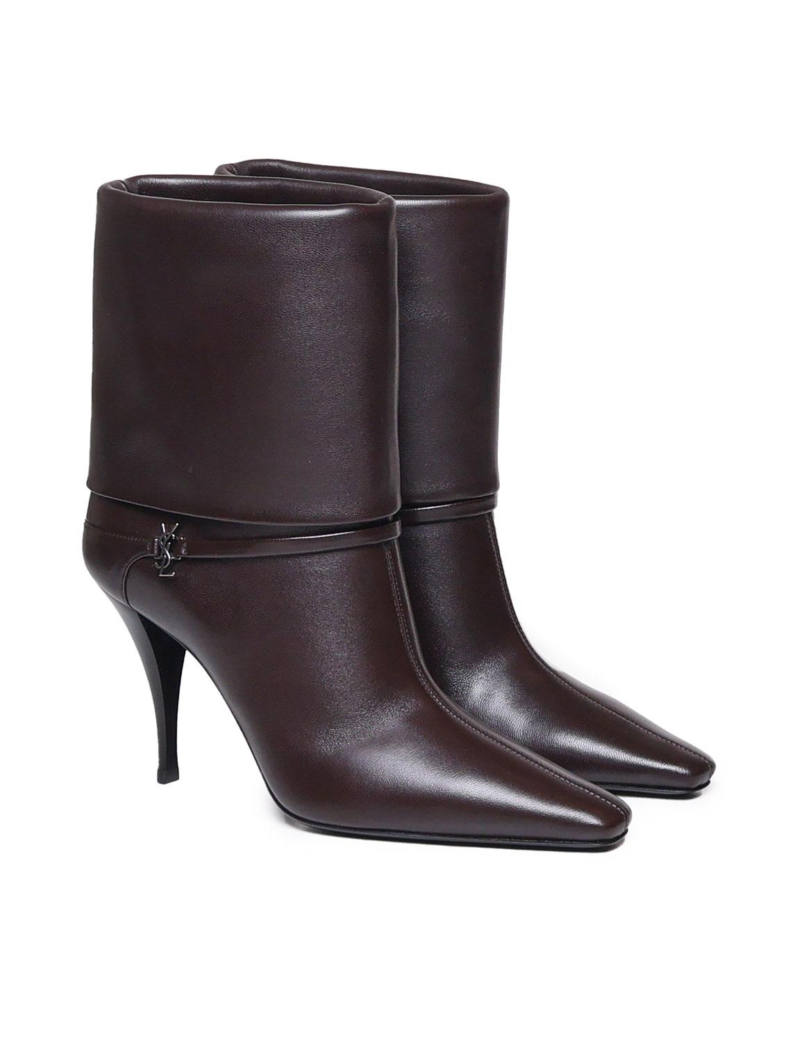 Stivaletti niki in pelle liscia 801393 AADV22245 SAINT LAURENT 