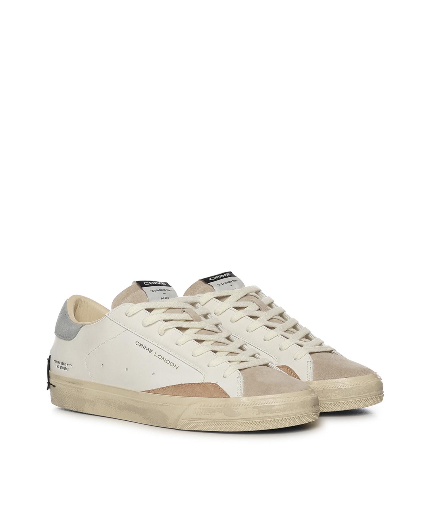Sneaker Distressed 2.0 19050PP8B WHITE CRIME LONDON 