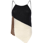Top asimmetrico in maglia CNKD13073  INSPIRED BY AKEP 