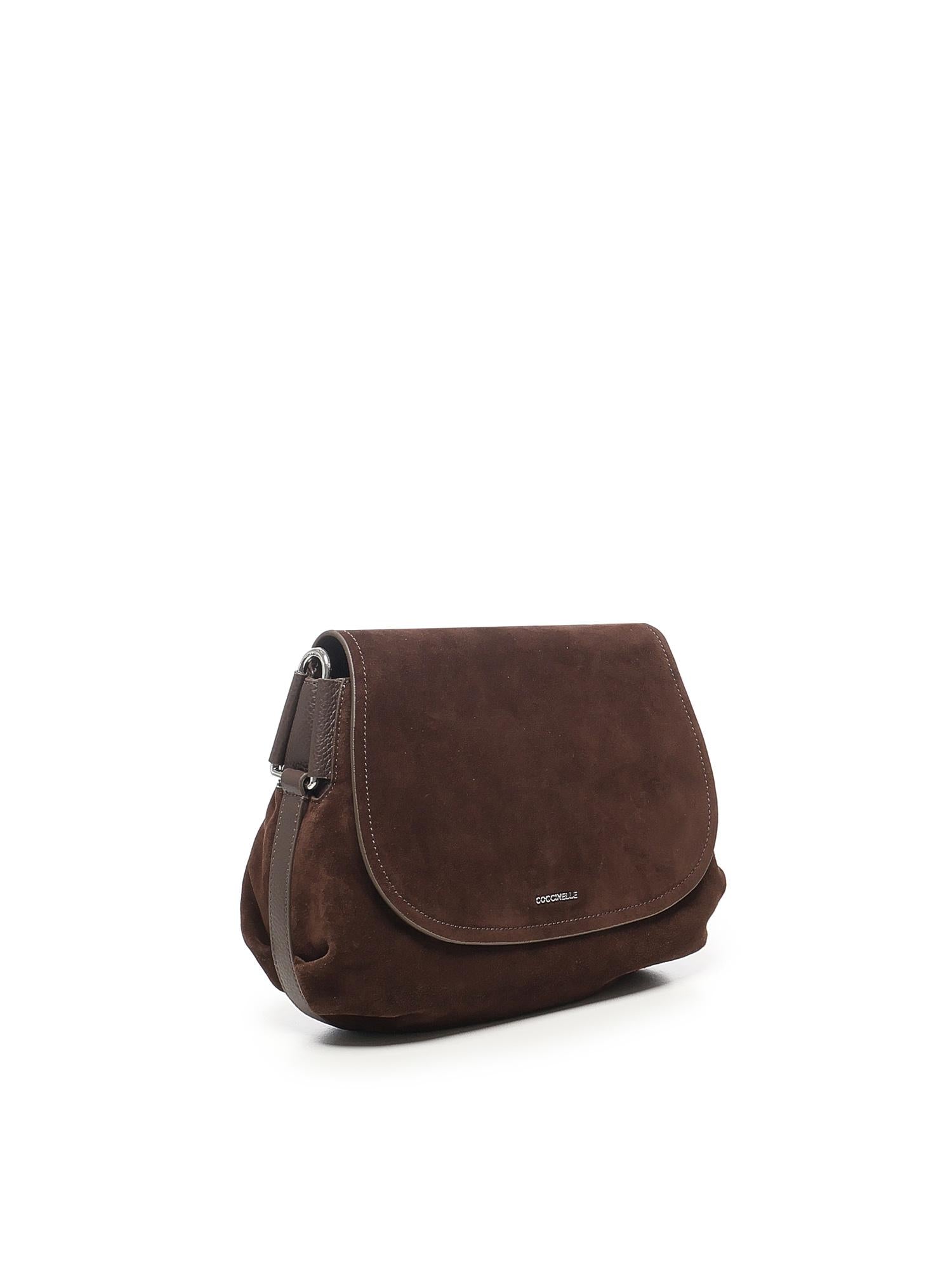 Borsa a tracolla in camoscio E1T96150101 W20 COCCINELLE 