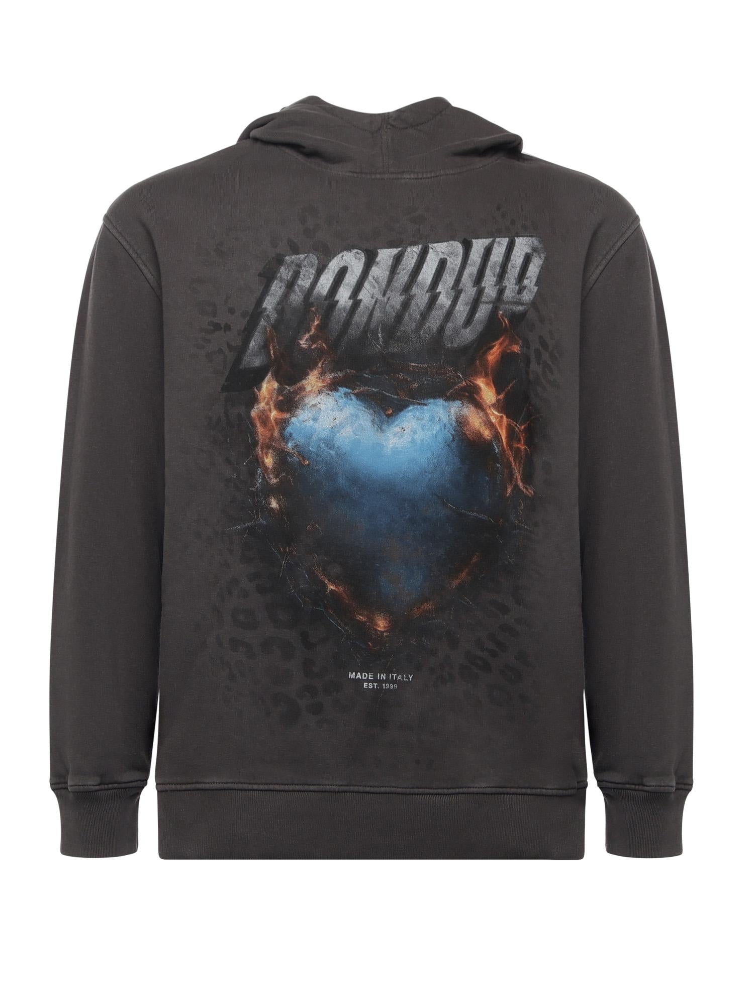 Felpa con stampa in cotone F509 KF0151DLQ3999 DONDUP 