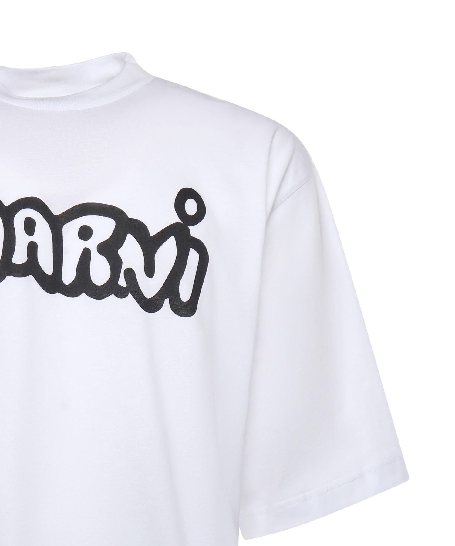 T-shirt in cotone con logo HUMU0223WP USCY53LOW01 MARNI 