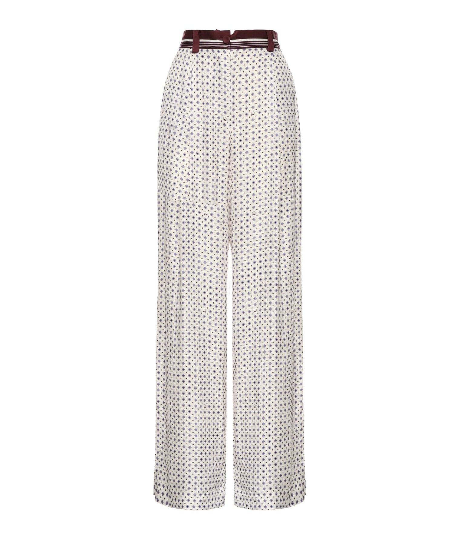 Pantaloni con motivo cravatteria 106203 A31KBBA PINKO 