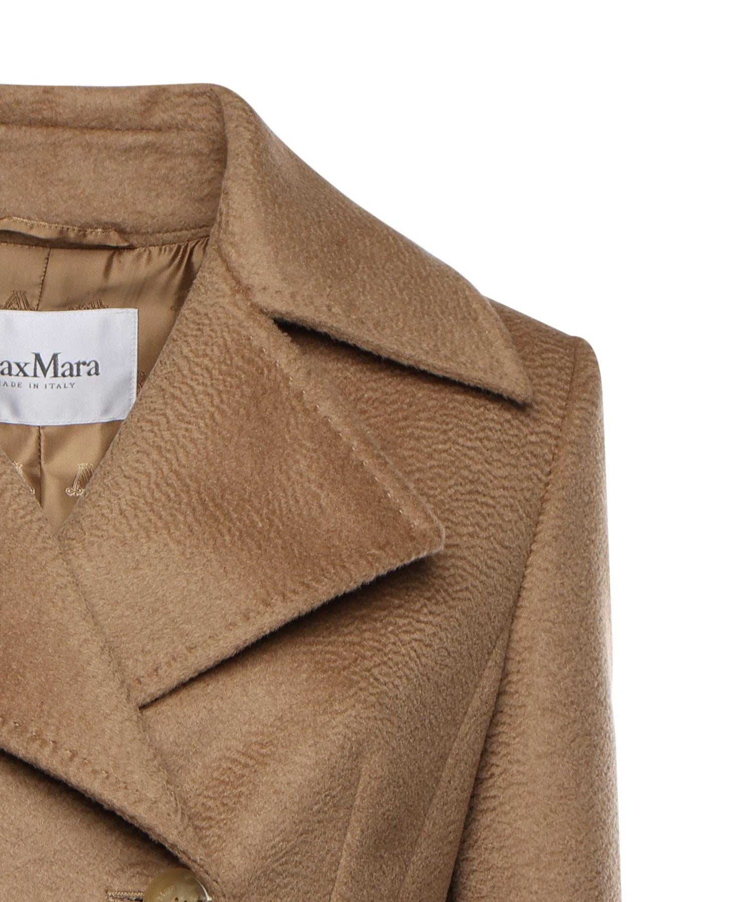 Cappotto lungo in drap di cammello zibellinato 2521016142600 001 MAX MARA 