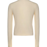 T-shirt in misto cotone con logo TSW00155AJ00124 130 JACQUEMUS 