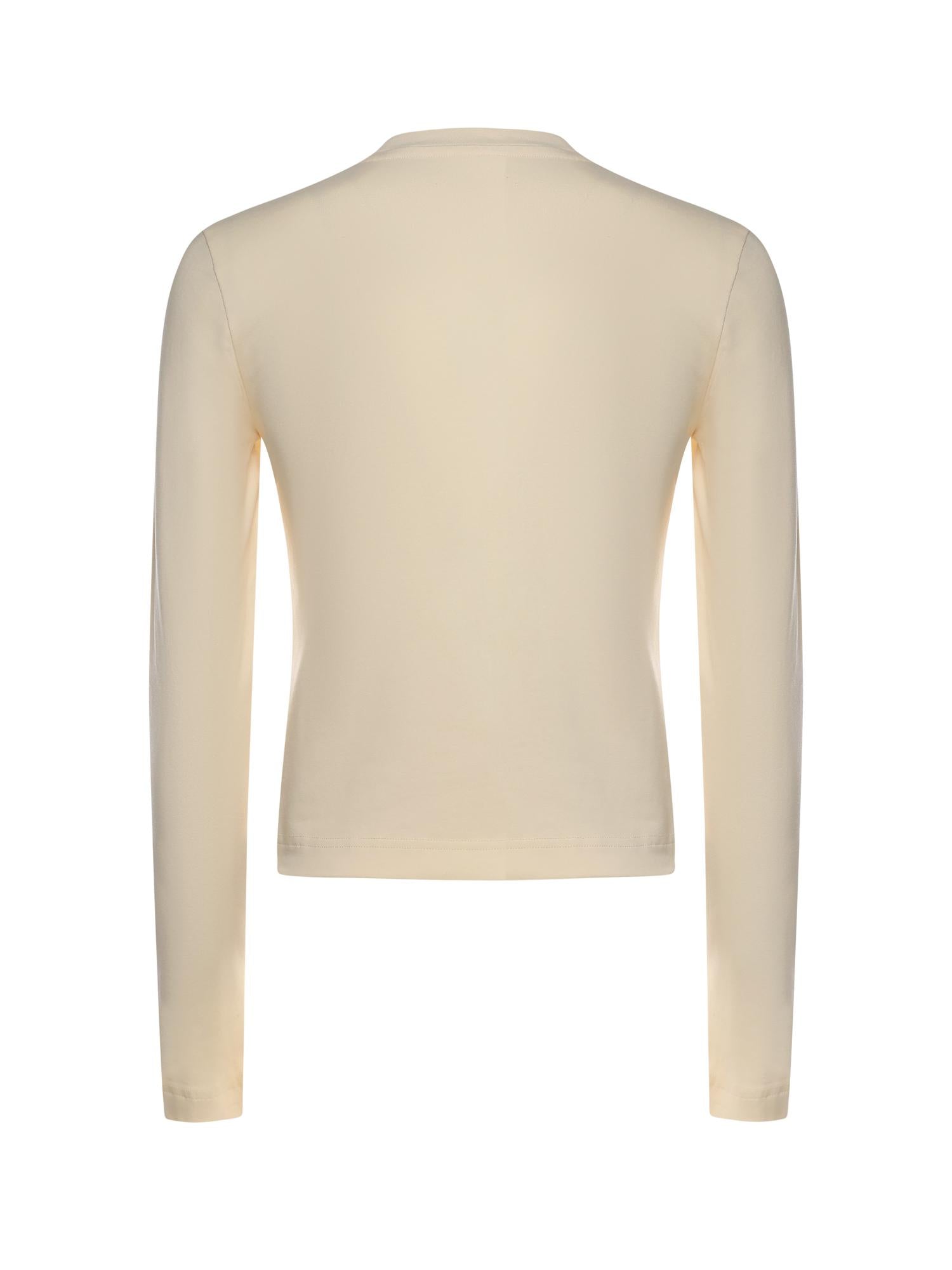 T-shirt in misto cotone con logo TSW00155AJ00124 130 JACQUEMUS 