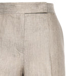 Pantalone in batavia di lino Chevron 2611131012600 002 MAX MARA 