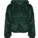 Pelliccia penny con cappuccio 73C19EX02 PENNYVERDE V° 73 