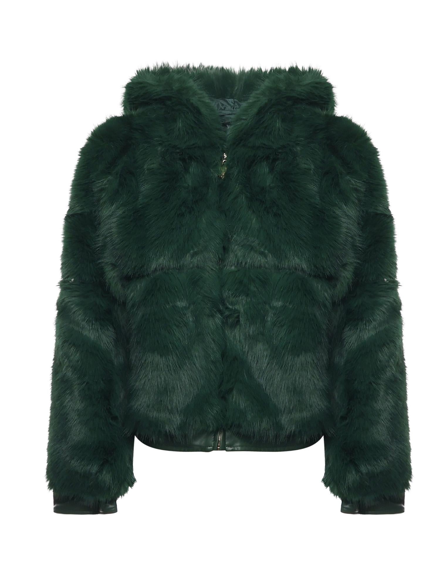 Pelliccia penny con cappuccio 73C19EX02 PENNYVERDE V° 73 