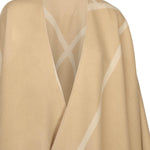 Mantella in lana con logo 2526546037600 002 MM Max Mara 
