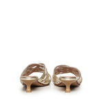 Mules Giuli Cage in pelle A57188 PLATINO CARMENS 