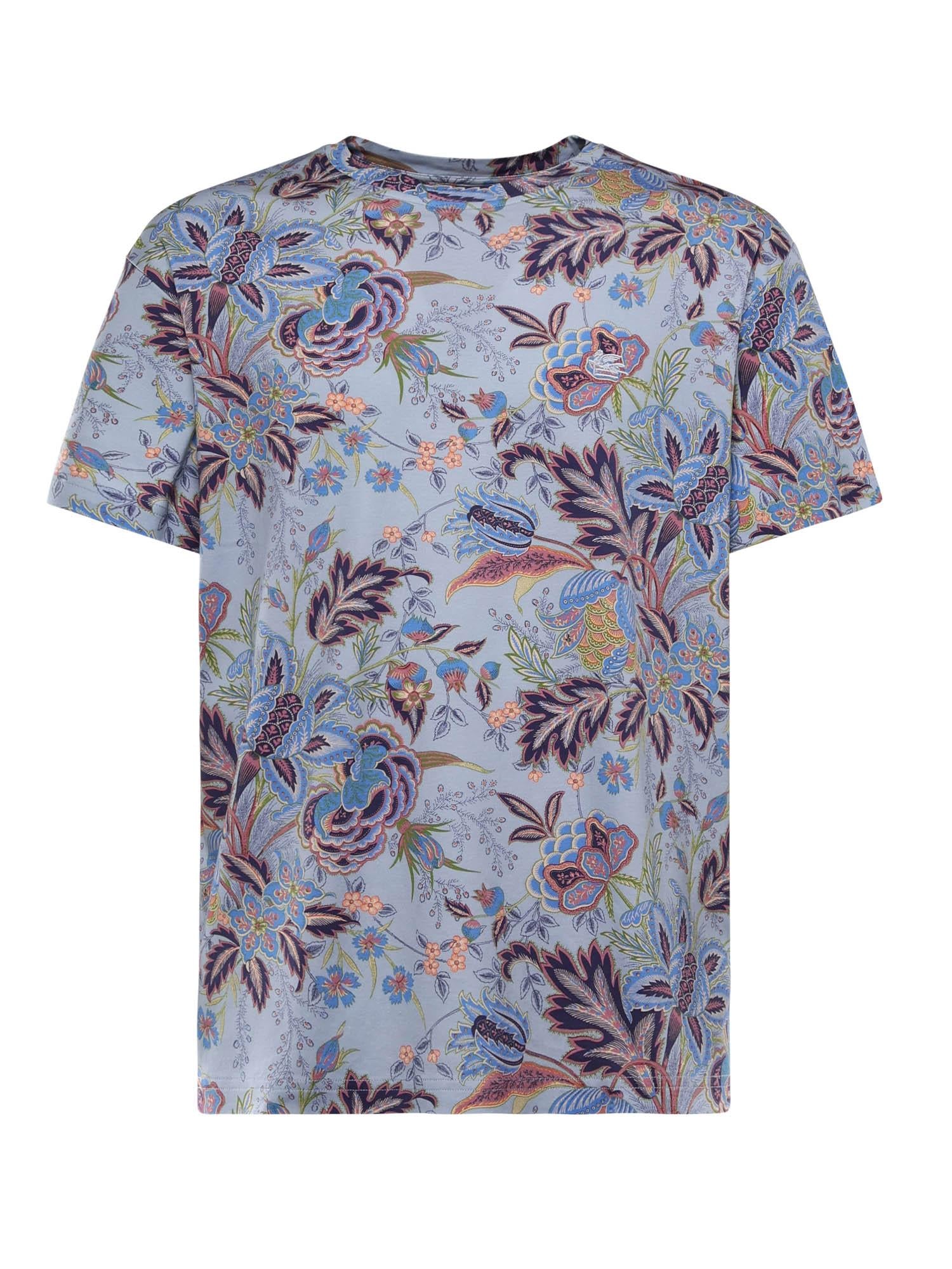 T-shirt con stampa floreale MRMA0002 AK940X0880 ETRO 