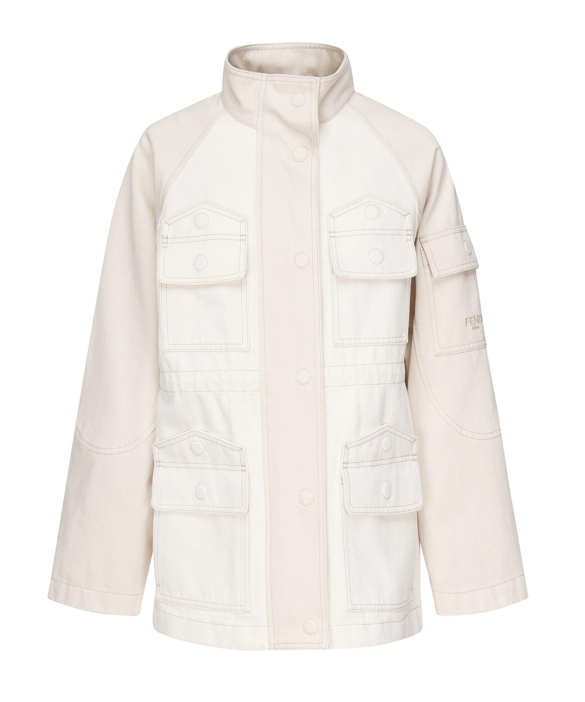 Giacca in denim di cotone FLF802 AT23F08QQ FENDI 