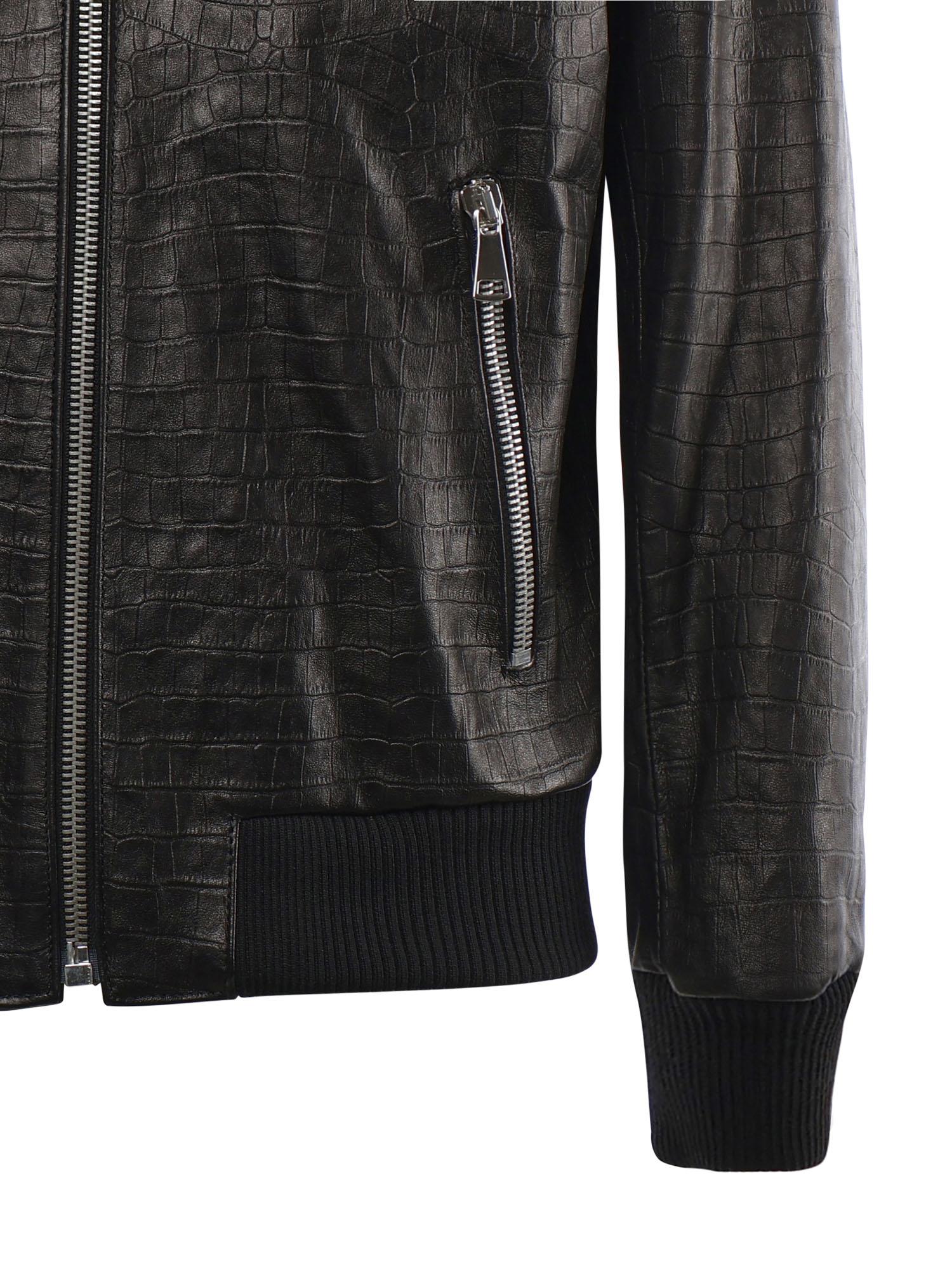 Bomber GoodFellas in pelle MIAMI VICE COCCONERO GIULIANO GALIANO 