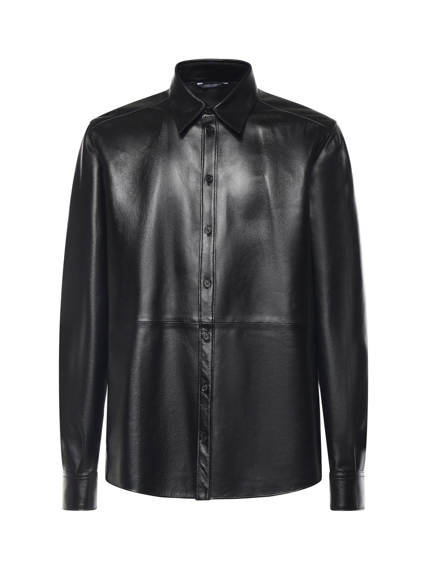 Overshirt in pelle G5NP9L HULFYN0000 DOLCE & GABBANA 