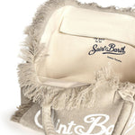 Borsa Vanity in lino con logo VANI022 01139L MC2 SAINT BARTH 