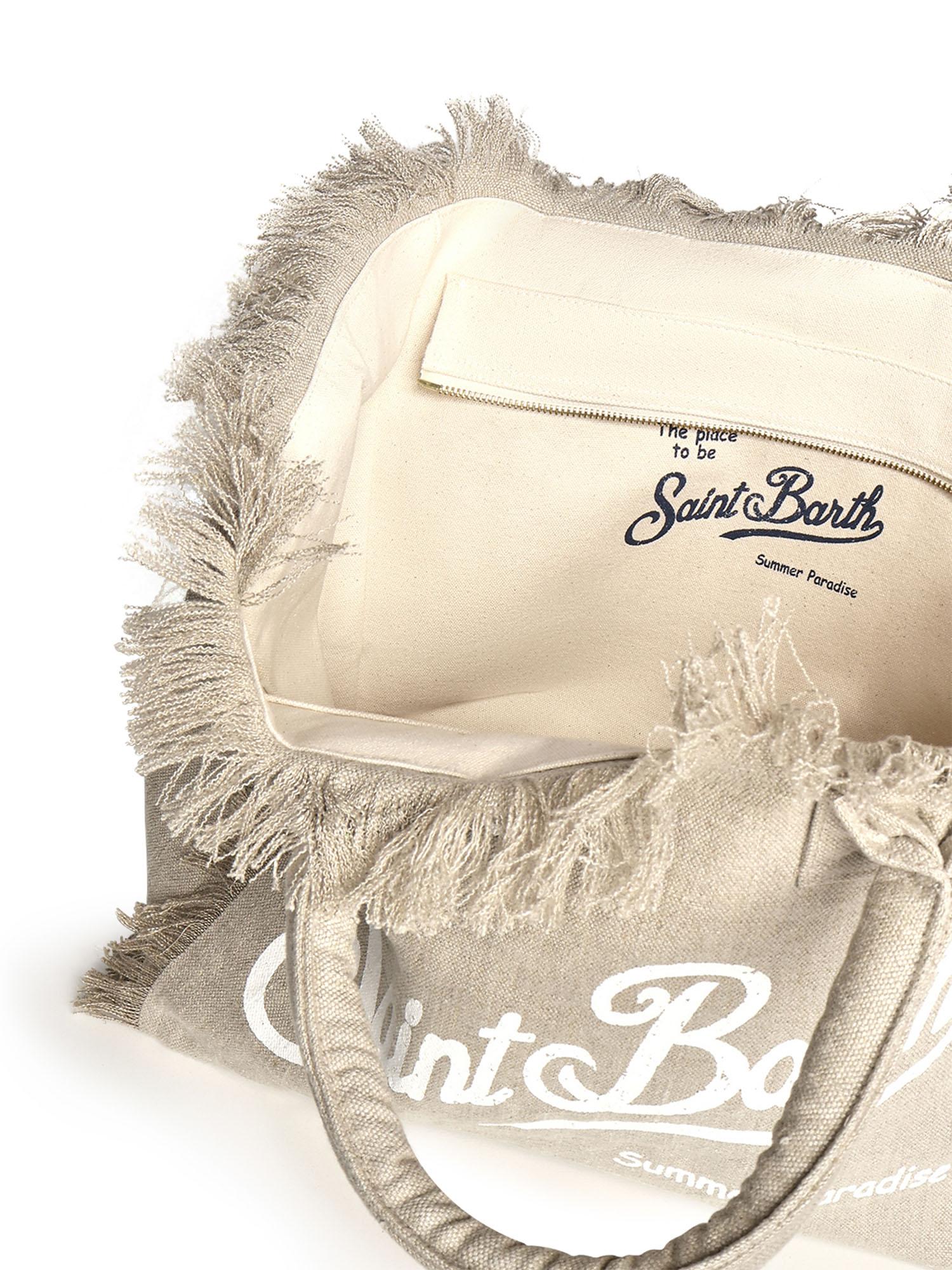 Borsa Vanity in lino con logo VANI022 01139L MC2 SAINT BARTH 