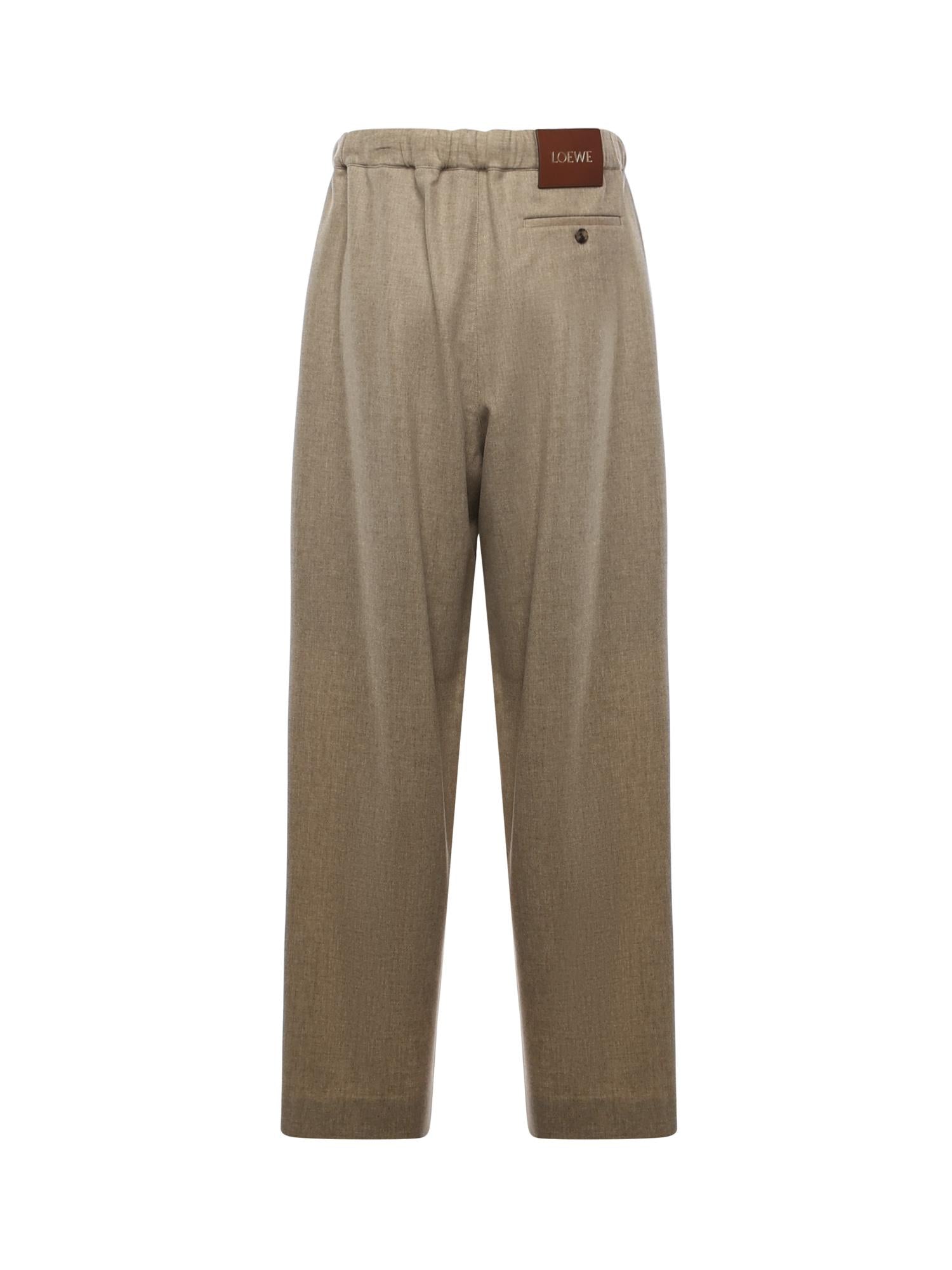 Pantaloni con coulisse in lana e cashmere H526Y04WHA 8586 LOEWE 