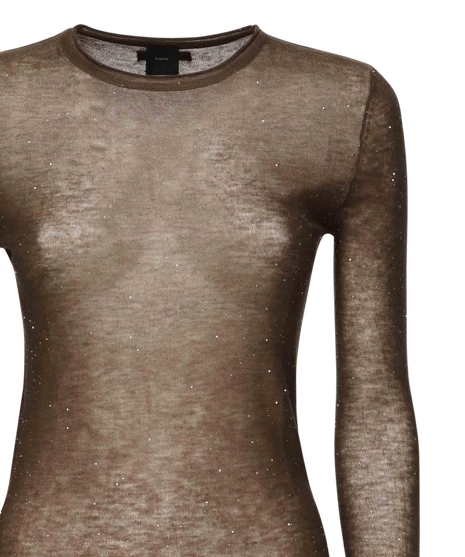 Maglia Pico con micro paillettes 105398 A2PML73 PINKO 