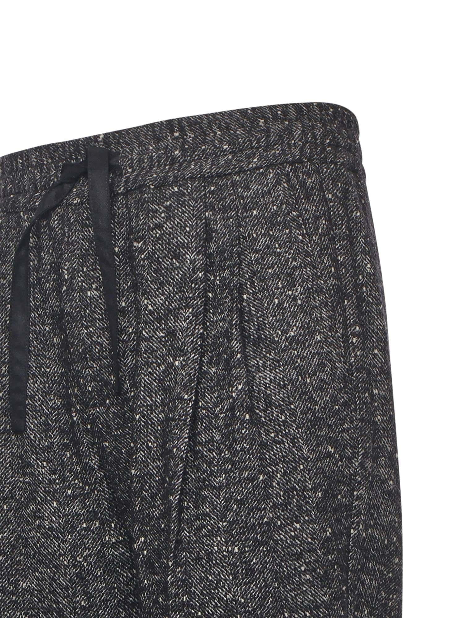 Pantaloni jogging in tessuto bottonato<BR/> GP12RT FCZAMS8030 DOLCE & GABBANA 