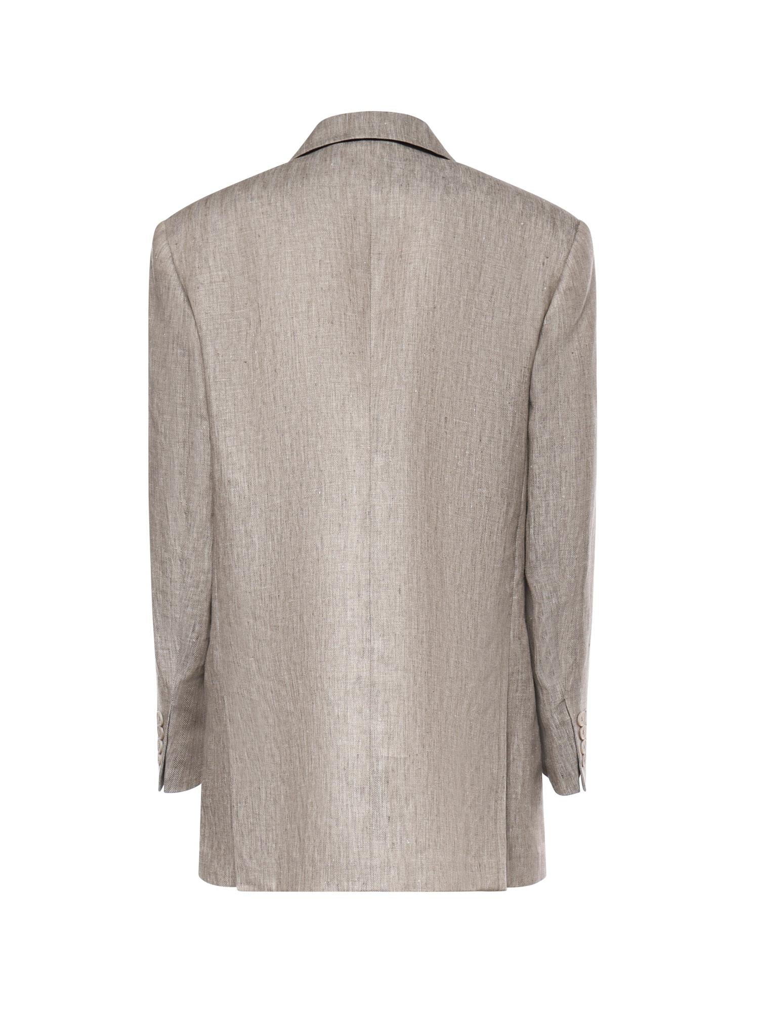 Blazer Olimpia in lino Cheveron 2611041032600 002 MAX MARA 