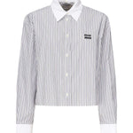 Camicia in popeline a righe<BR/> MK1971 174TF0963 MIU MIU 