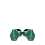 Ballerine Pluma in raso con fibbia gioiello 124-2671-0005 -3206 MANOLO BLAHNIK 