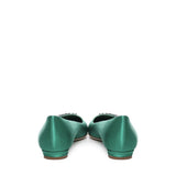 Ballerine Pluma in raso con fibbia gioiello 124-2671-0005 -3206 MANOLO BLAHNIK 