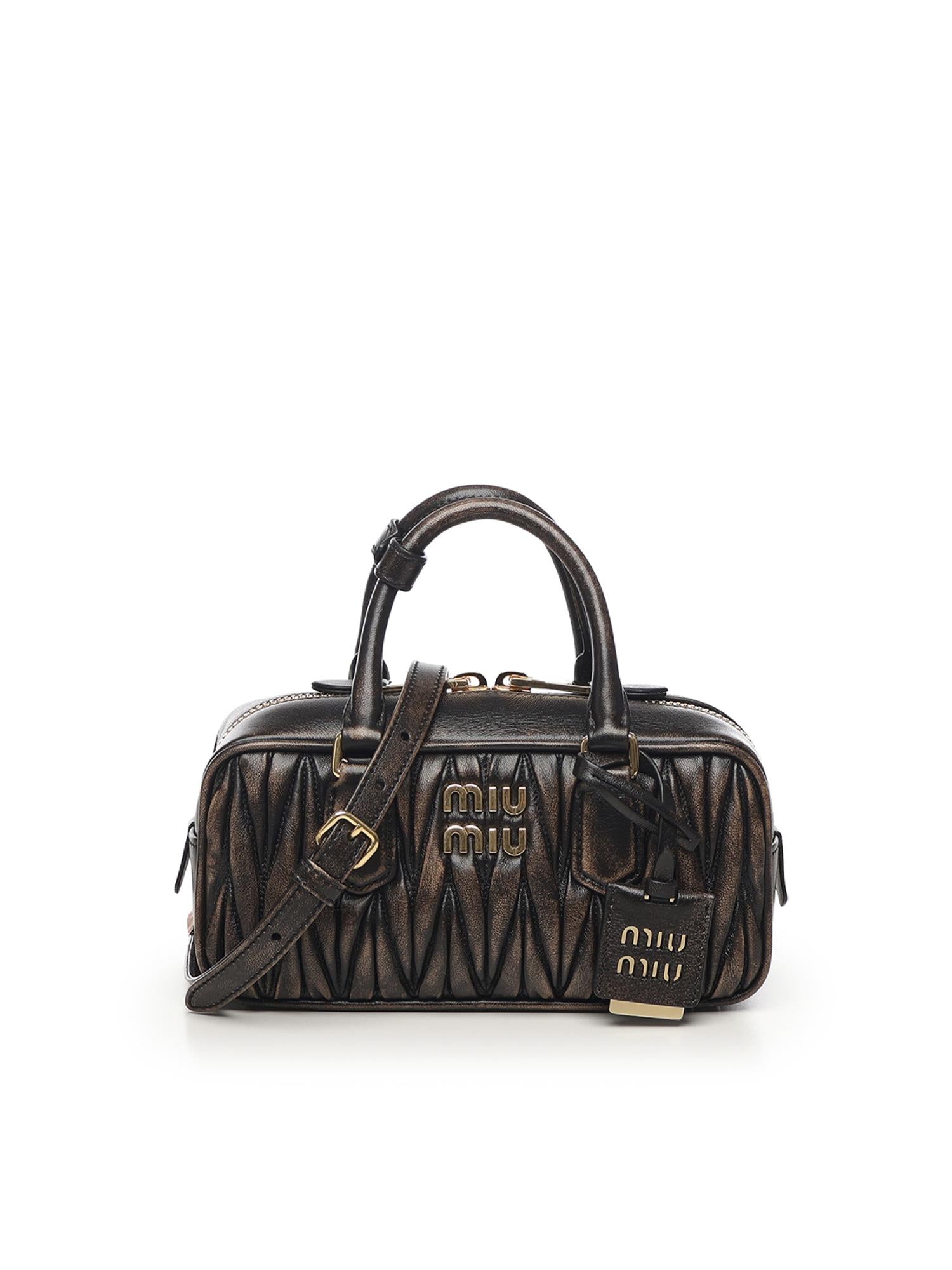 Borsa Arcadie in nappa matelassé 5BB142 AF6QF0201 MIU MIU 