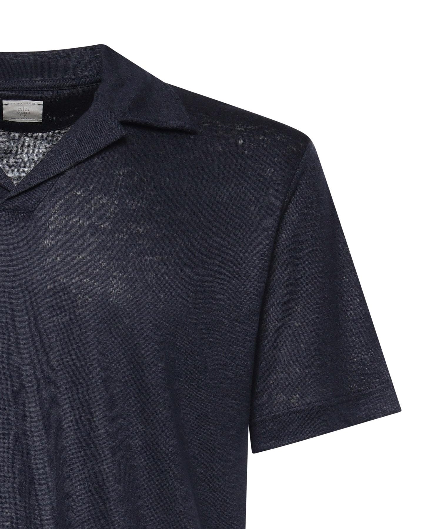 Polo in lino M75POLM02TES0M121 11 ELEVENTY 