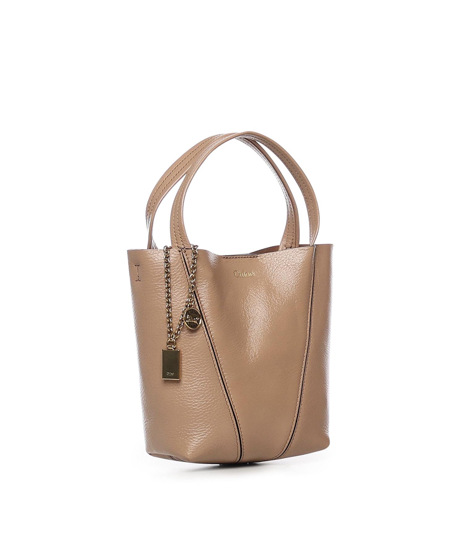 Tote bag piccola Chloé Spin in pelle CH25SS812N84 527 CHLOÉ 