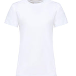 T-shirt mezze maniche ricamo logo 101752 A2HNZ04 PINKO 
