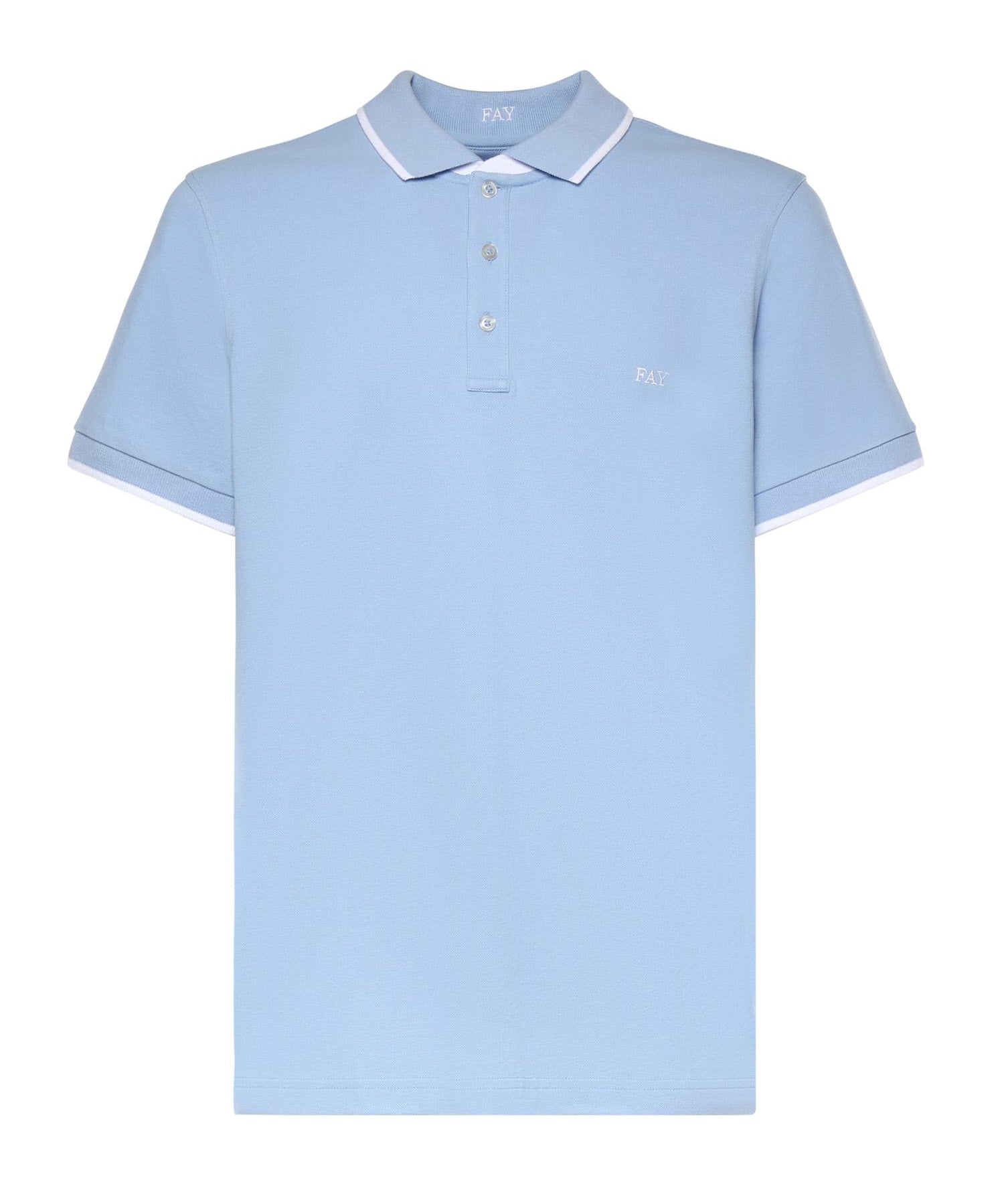 Polo in piquet stretch NPMB252140STDW U600 FAY 