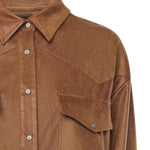Camicia in misto polistere stretch DC439 OF0198DXXX430 DONDUP 