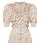 Mini abito in jacquard di seta stampata FABX4297F4670 1682 ALESSANDRA RICH 